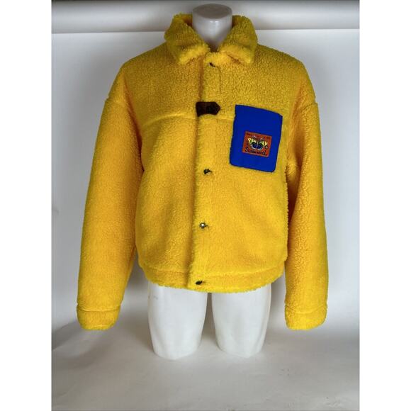 Sundae School Other - SUNDAE SCHOOLTiger Butterfly Fleece Jacket - Yellow Mens Size M